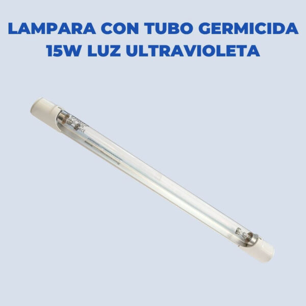 Lampara Con Tubo Germicida 15w Luz Ultravioleta