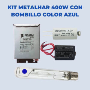 Kit Metalhar 400W 208V/220V Con Bombillo Color Azul