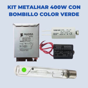 Kit Metalhar 400W 208V/220V Con Bombillo Color Verde