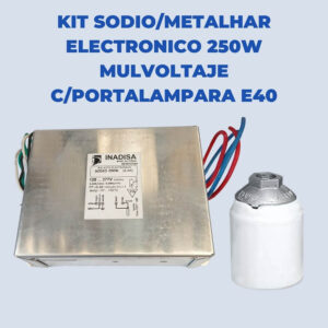 Kit Sodio/metalhar Electronico 250w Multivoltaje Con Portalampara