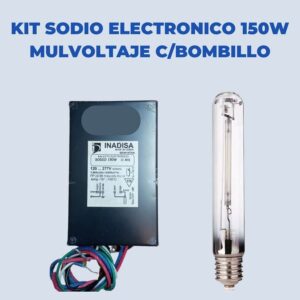 Kit Sodio Electronico 150W Multivoltaje Con Bombillo