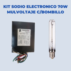 Kit Sodio Electronico 70W Multivoltaje Con Bombillo