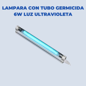 Lampara Con Tubo Germicida 6w Luz Ultravioleta